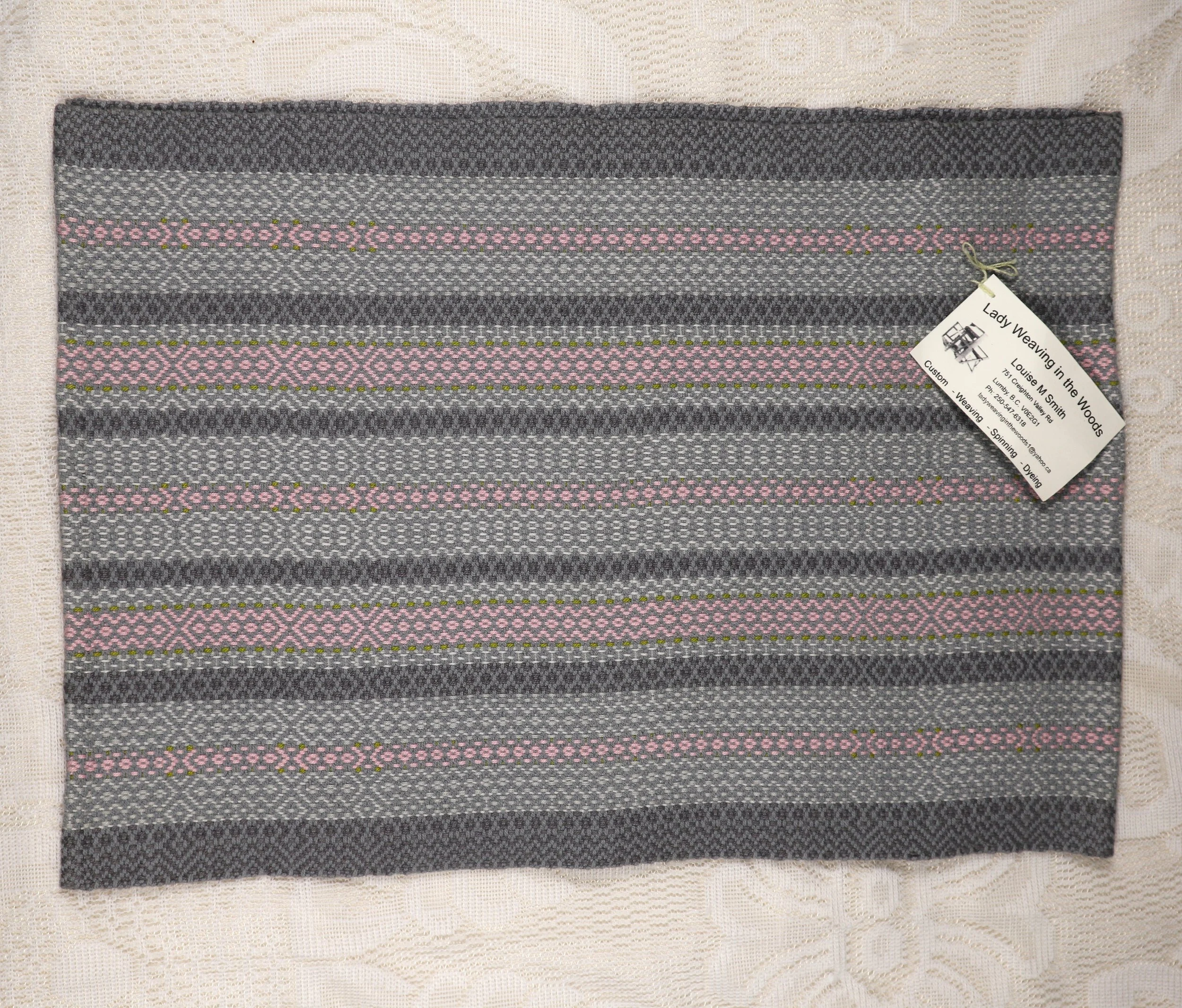 Grey and Pink Tea Towels