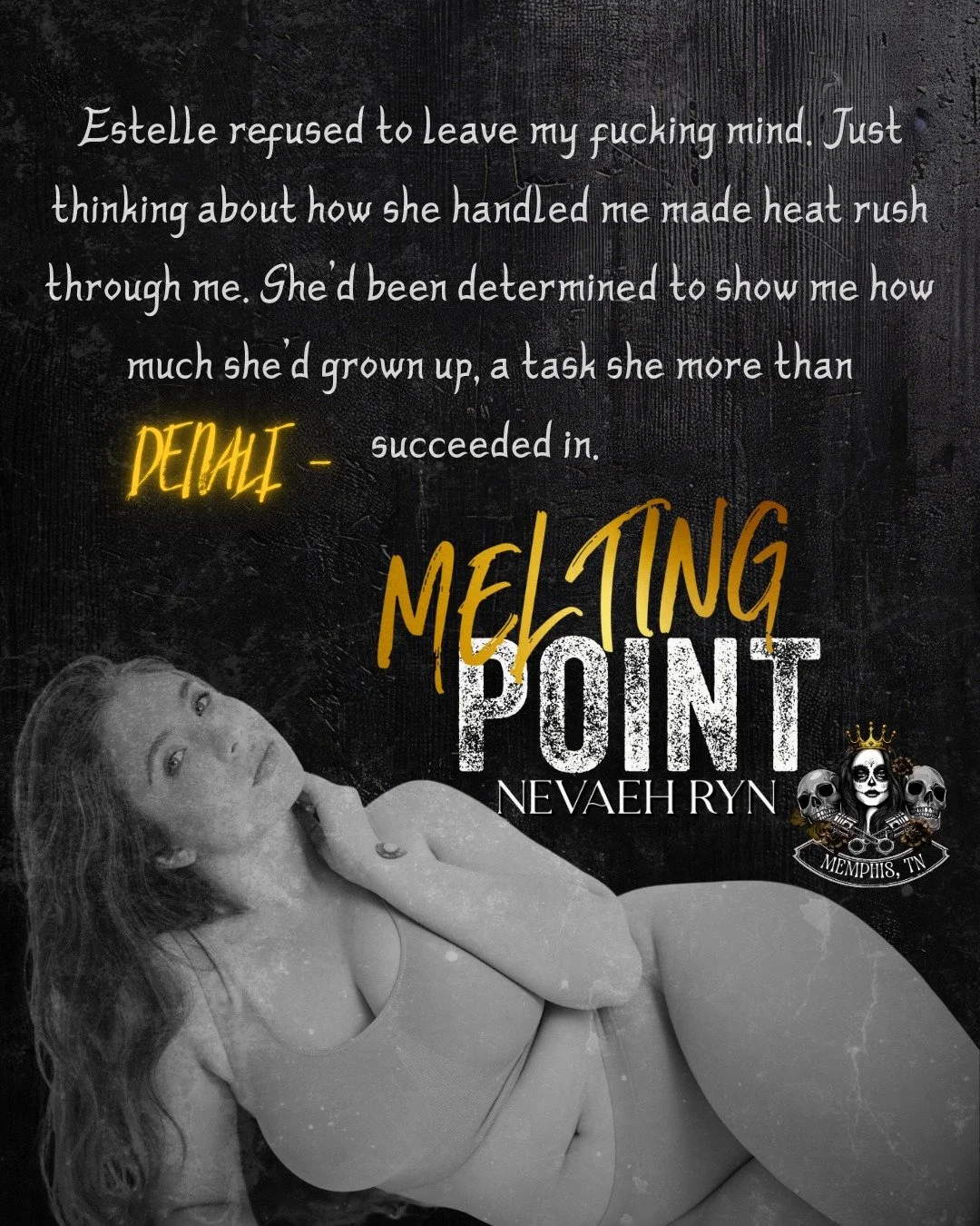 Lesbian biker Denali and her bisexual childhood friend, whom she recently reconnected with, Estelle, are the focus of Melting Point. They start an affair, complicated by Estelle's engagement to one of the Royal Harlot's enemies. If that sounds like s
