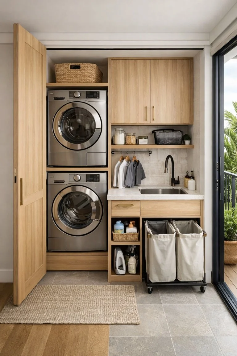 Space-saving laundry renovation design for small Brisbane homes