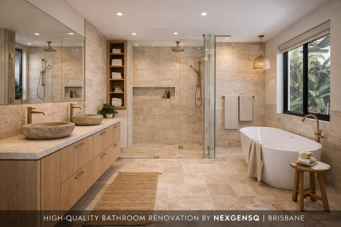 High-quality bathroom renovation in Brisbane by NexgenSQ