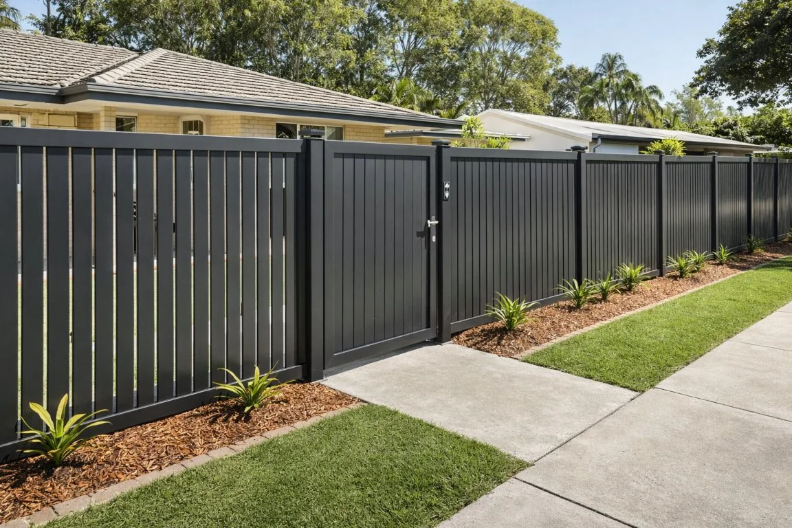 Cost-effective fencing solution for a Brisbane home improving security and street appeal