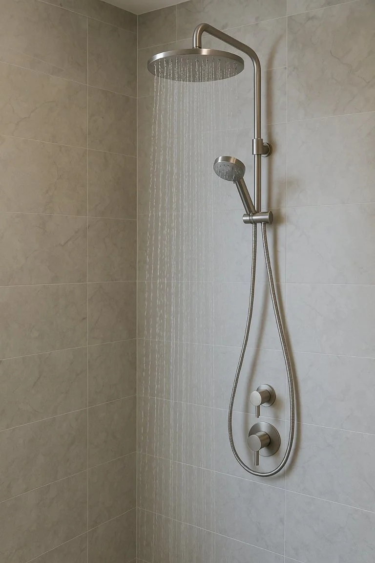 Luxury rainfall shower fixtures for Brisbane bathroom renovations