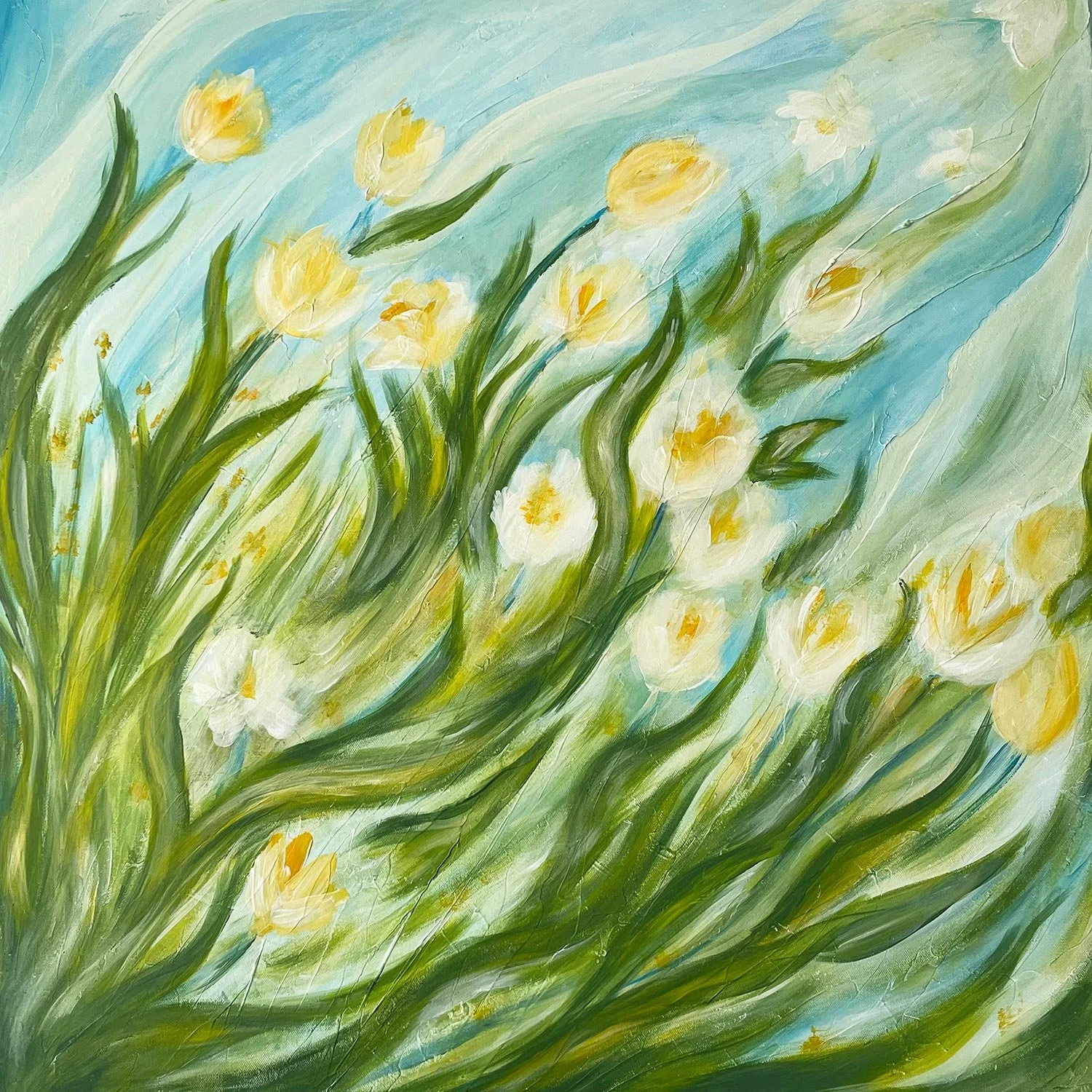 Flow, Mixed Media (80 x 80 cm)