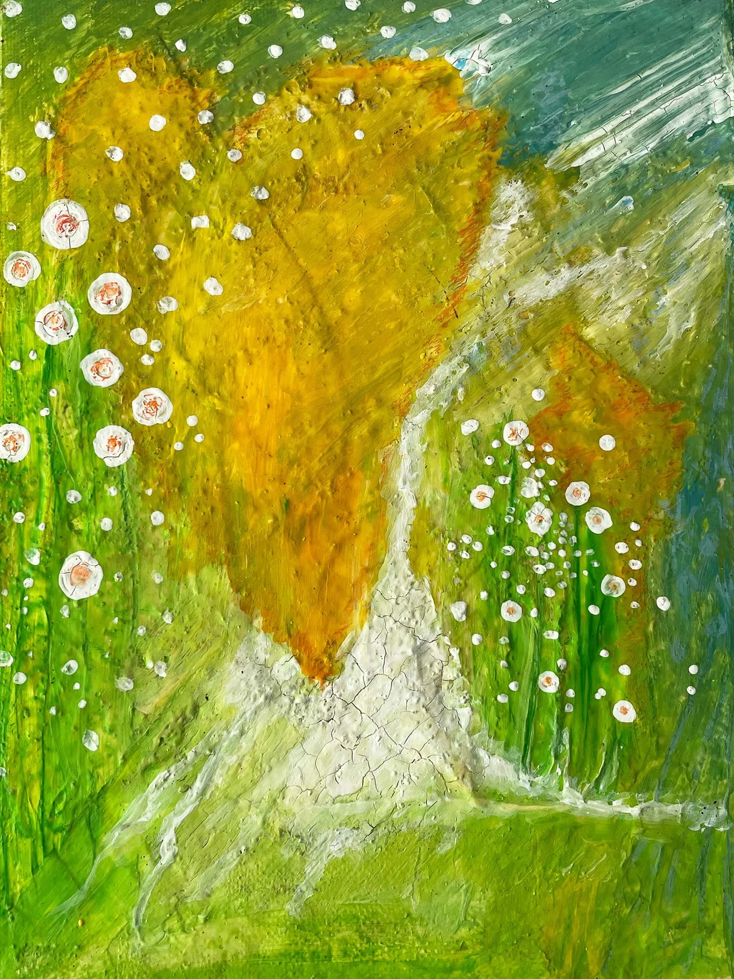 Found my Heart, Acryl Collage (24 x 18 cm)