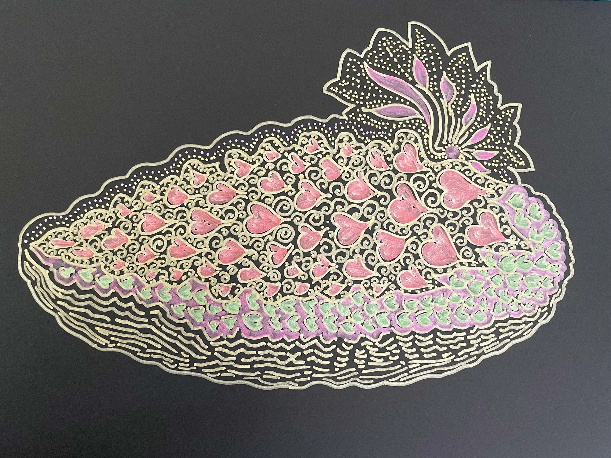 Love-Boat, Metallicmarker (30 x 21 cm) 