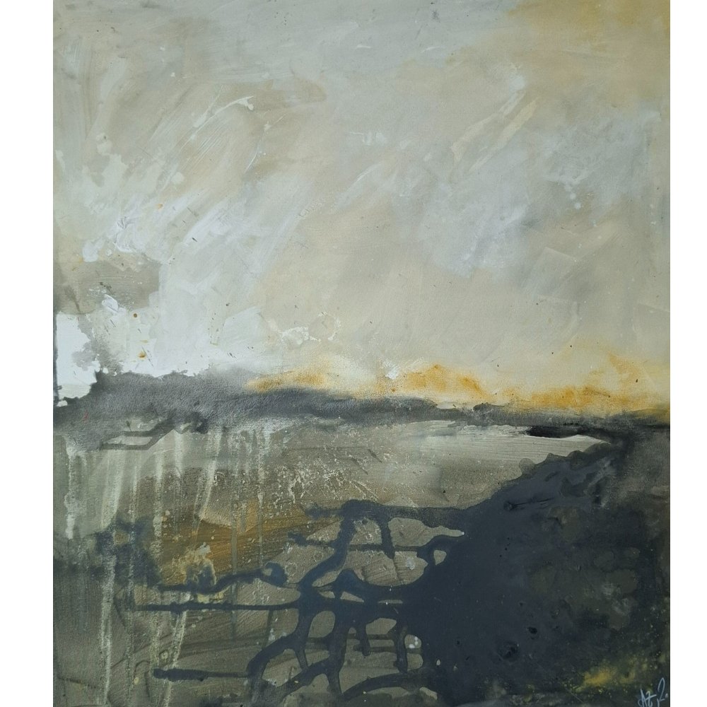 Horizont, 80x70 cm, Acryl auf Leinwand