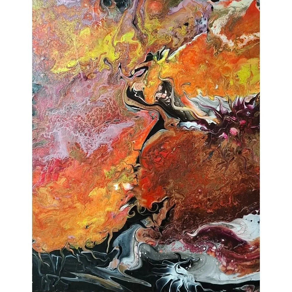 Awakening, 50 x 40 cm, Acryl auf Leinwand