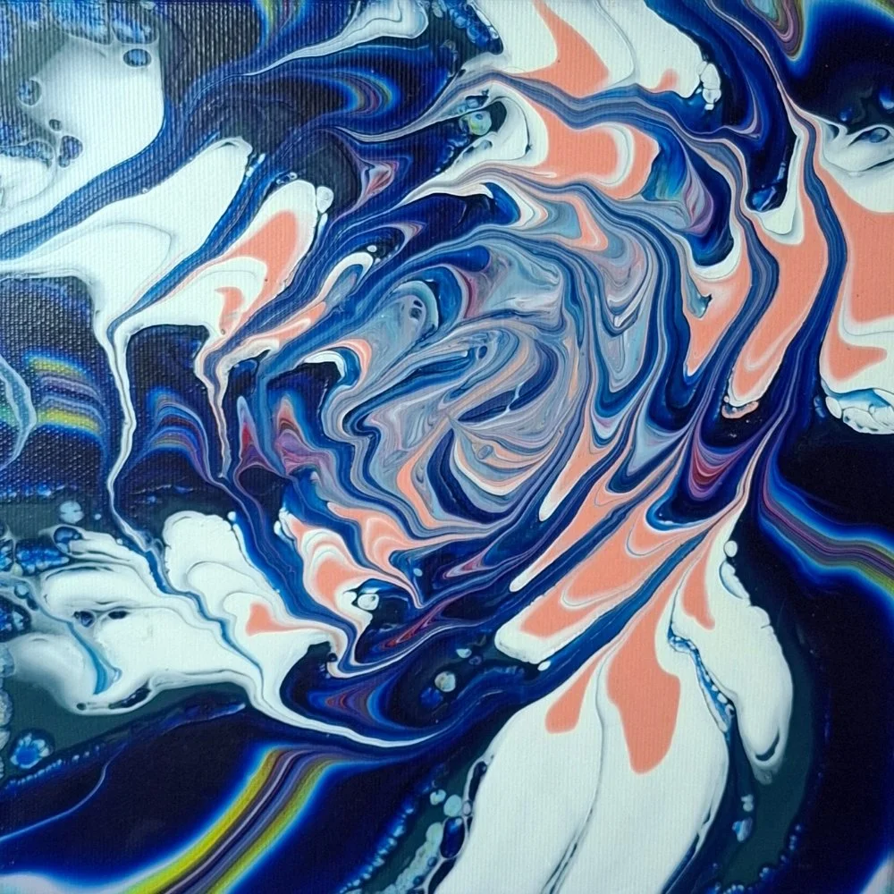 Freedom inside, 25 x 25 cm, Acryl auf Leinwand