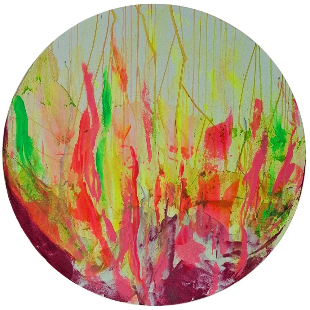 Powercircle, Durchm. 75 cm, Acryl auf Leinwand