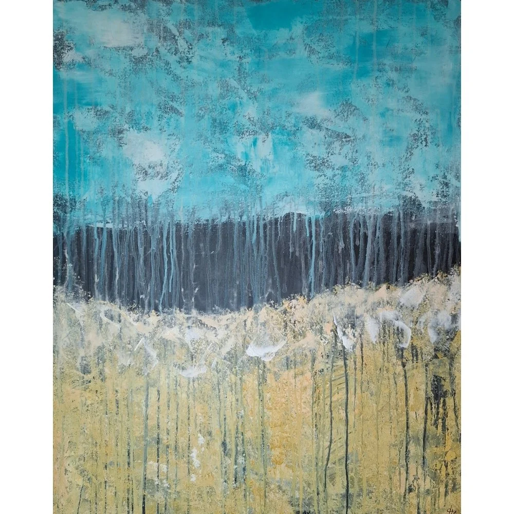 Upside Down, 100x80 cm, Acryl auf Leinwand