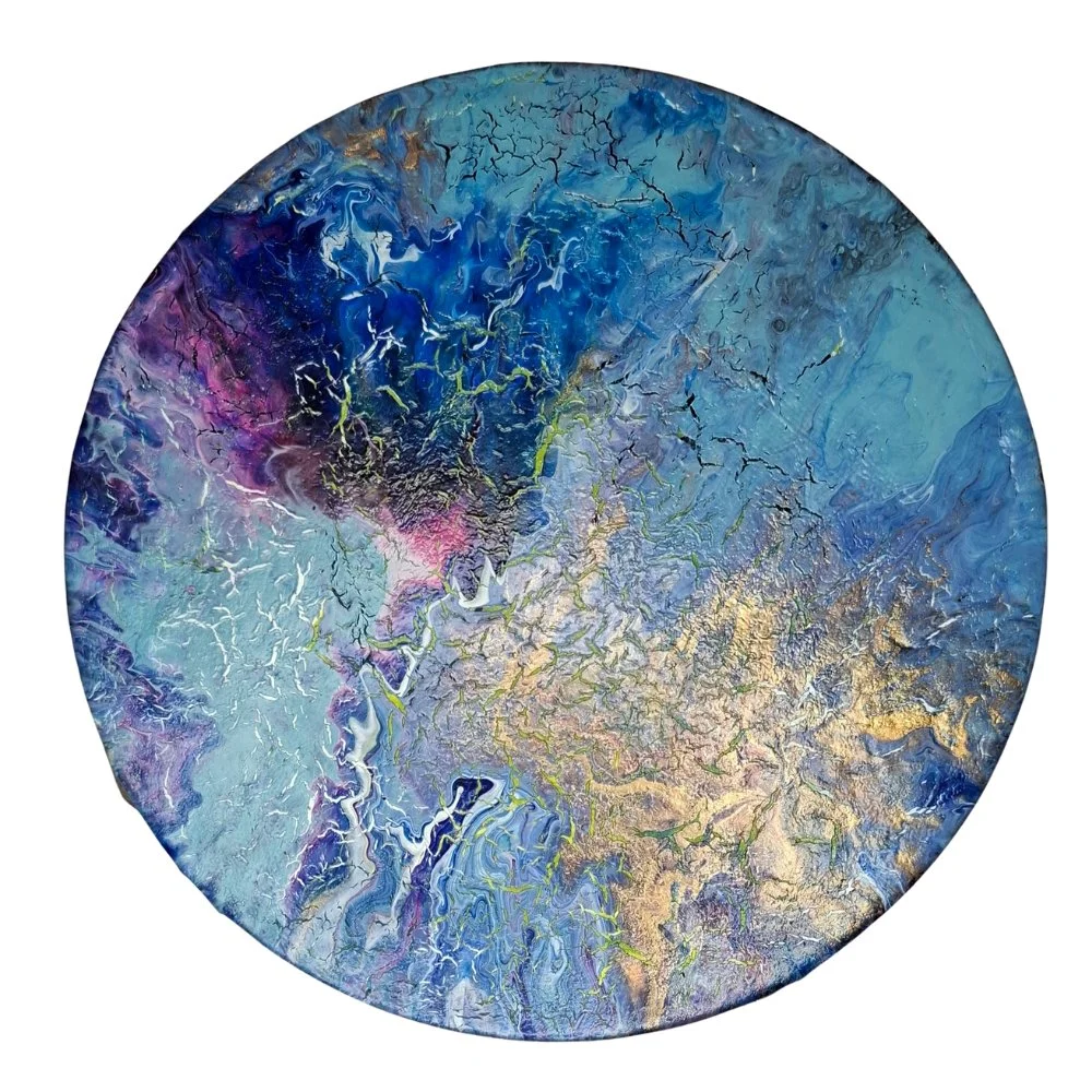 Spirit Glow, Durchm. 20 cm, Acryl auf Leinwand