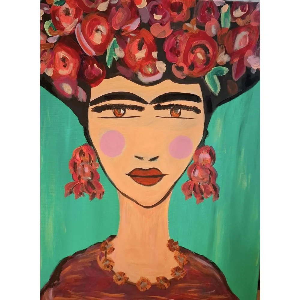 Friducha, 50 x 70 cm, Acryl auf Leinwand 