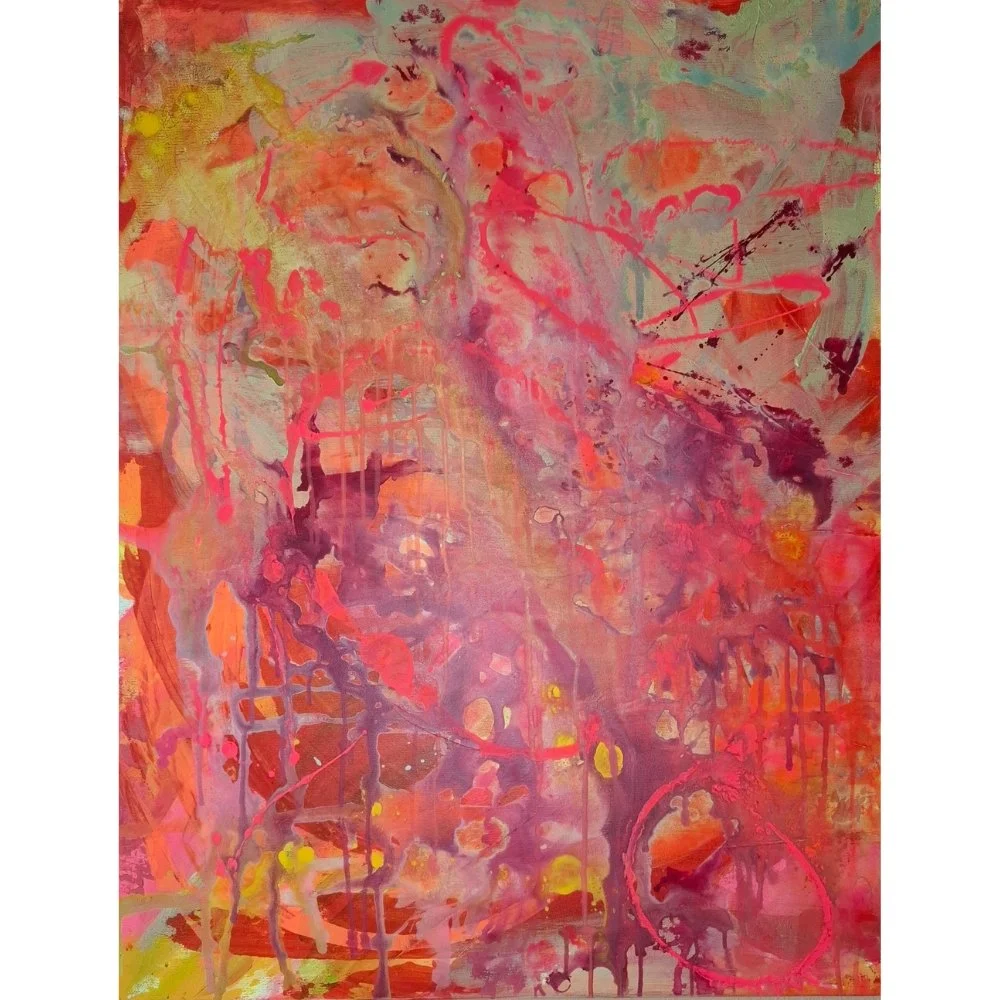 Neon Flux, 90 x 70 cm, Acryl auf Leinwand