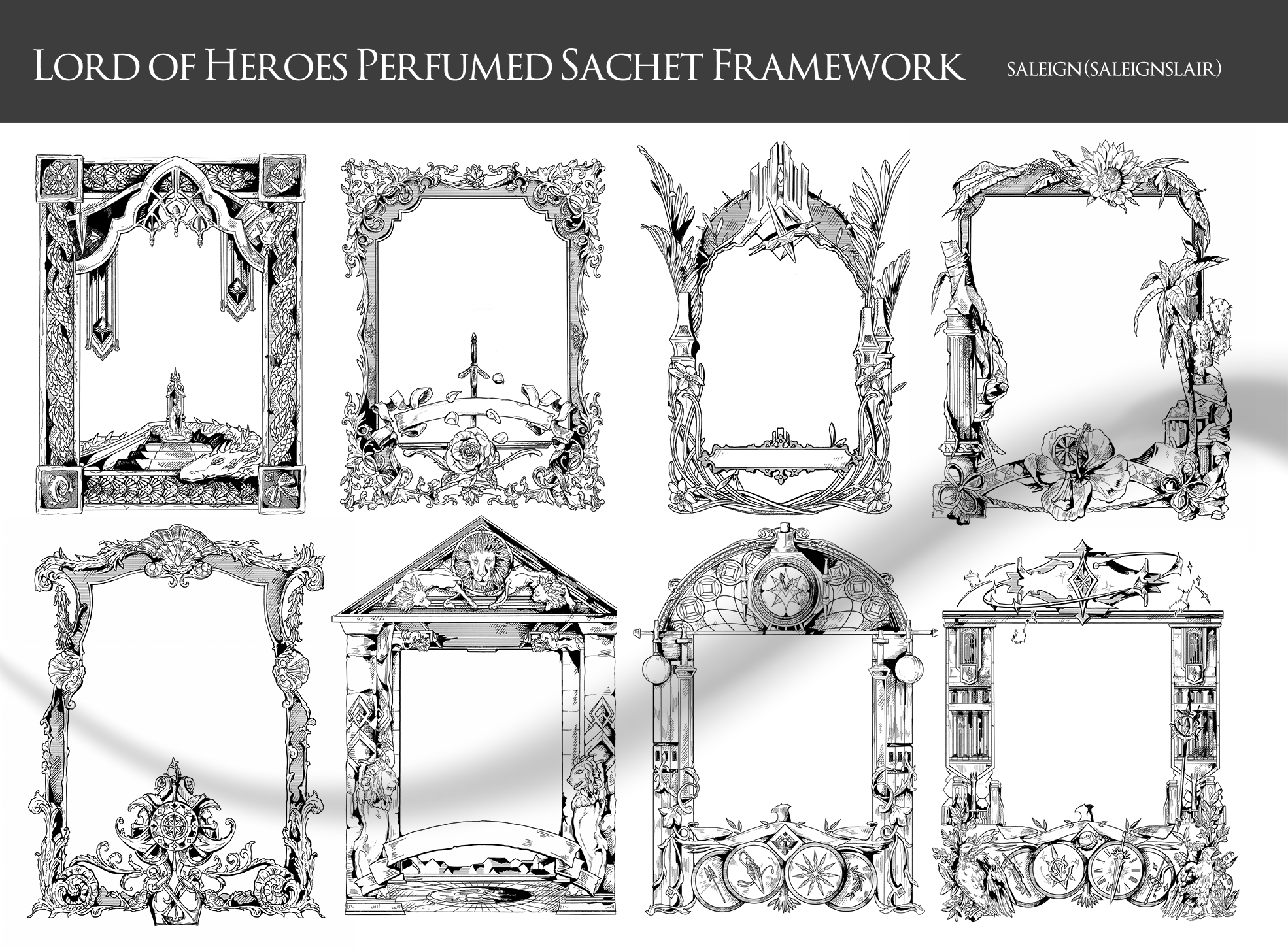 Lord of Heroes (Clover Games) - Sachet Frame Illustration