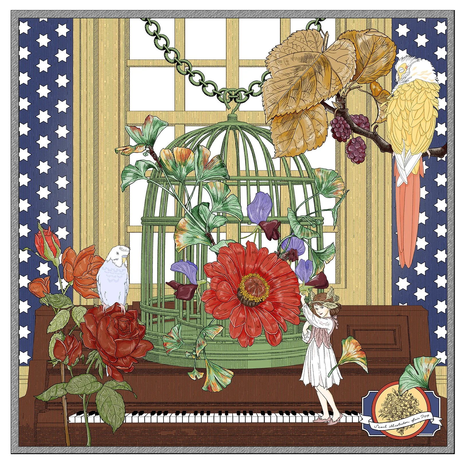 A Scene with a Piano and Birds (2025)