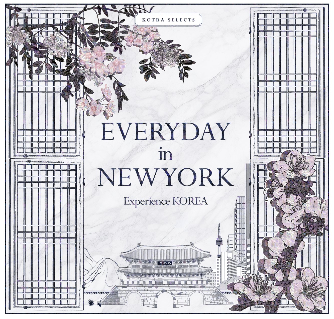 SALEIGN KOTRA New York illustrated shoipping bag white version