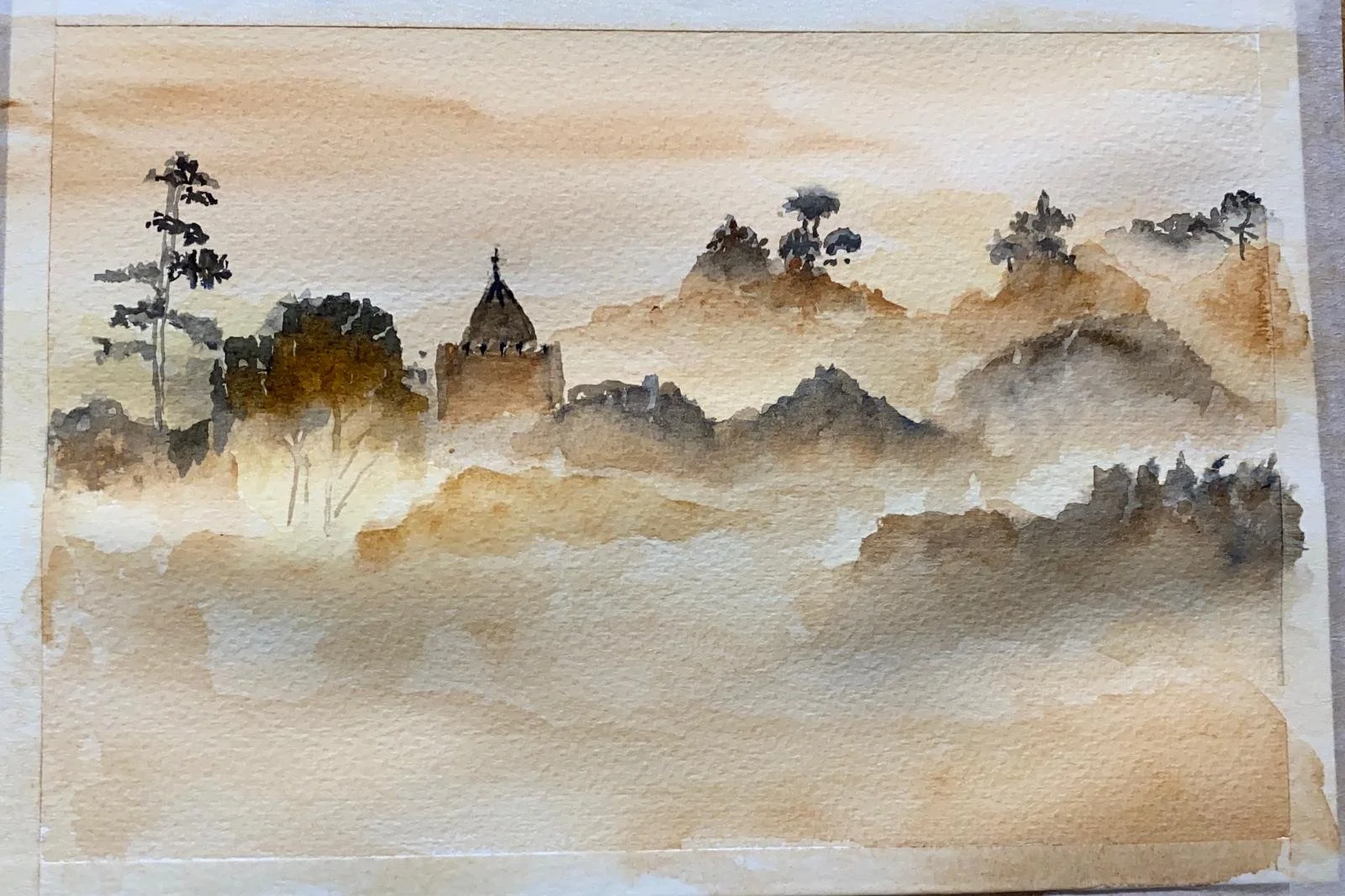 Misty mountain chapel