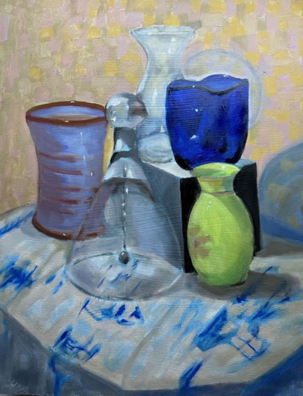 Still life with glass bell