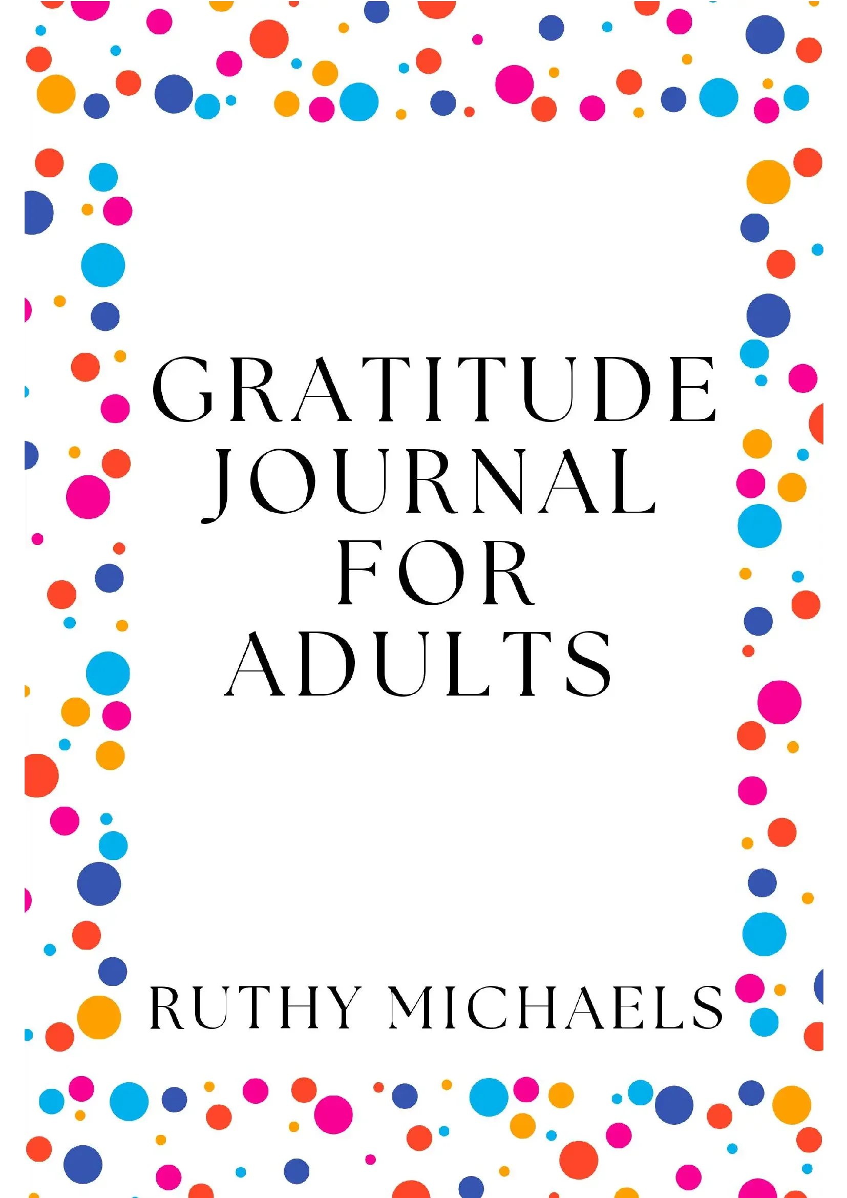 Gratitude Journal for Adults