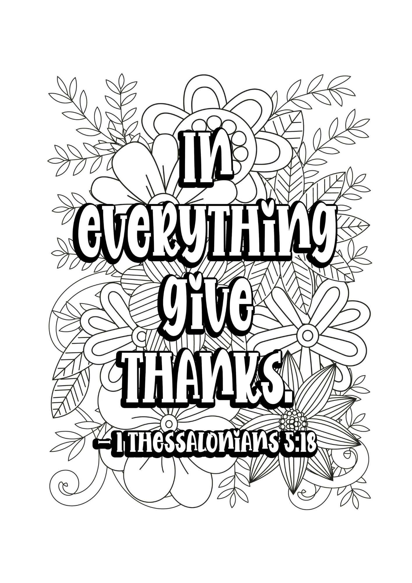 In everything, Give thanks Thankful Reflections colouring book.png