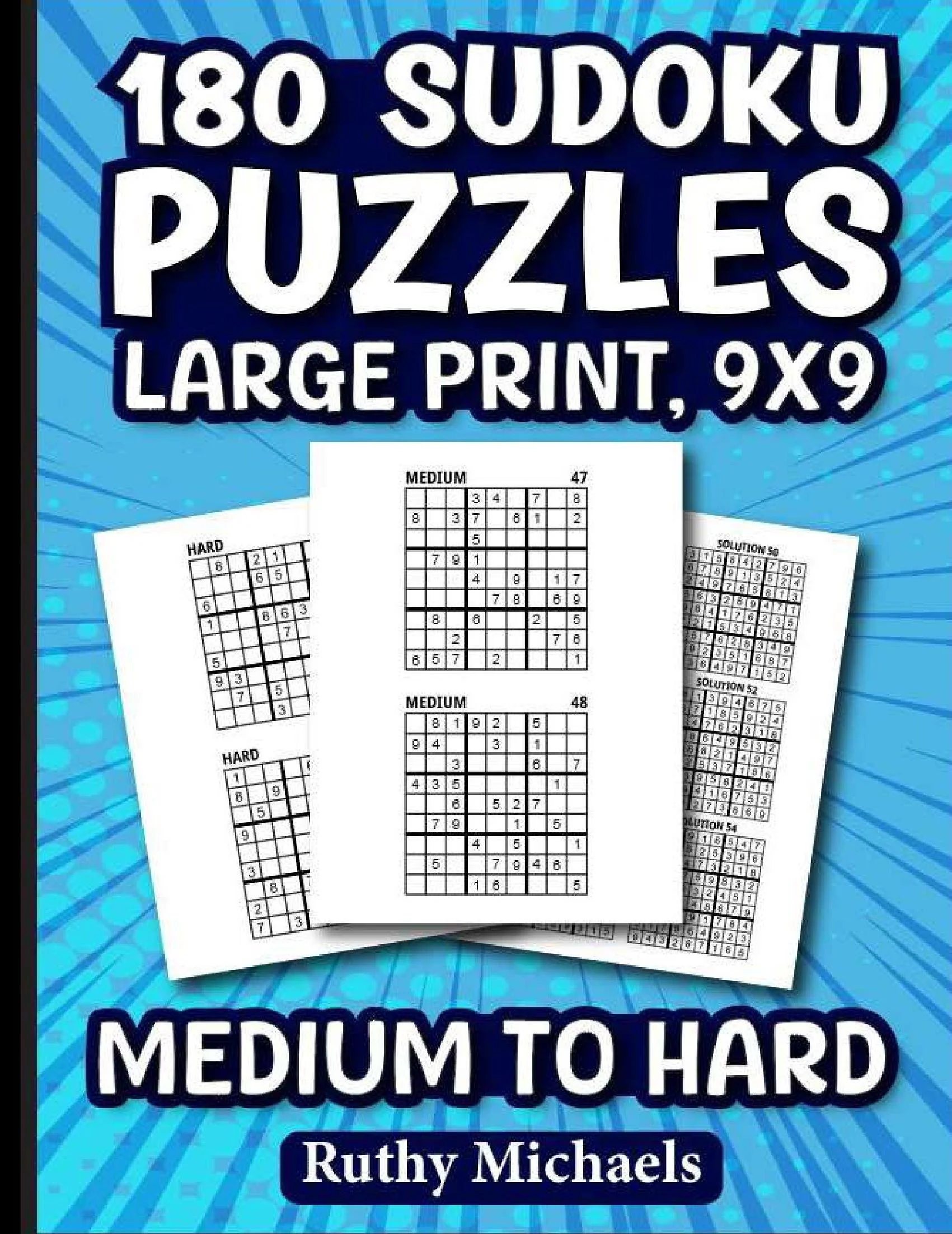 Sudoku for Adults – 180 Medium to Hard Puzzles