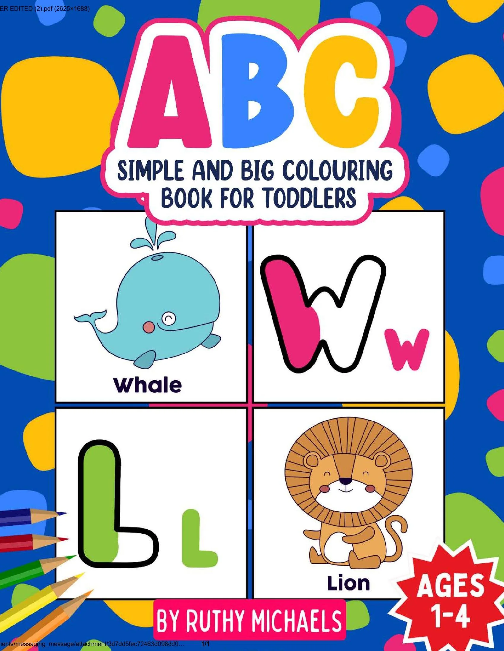 ABC Simple and Big Colouring Book