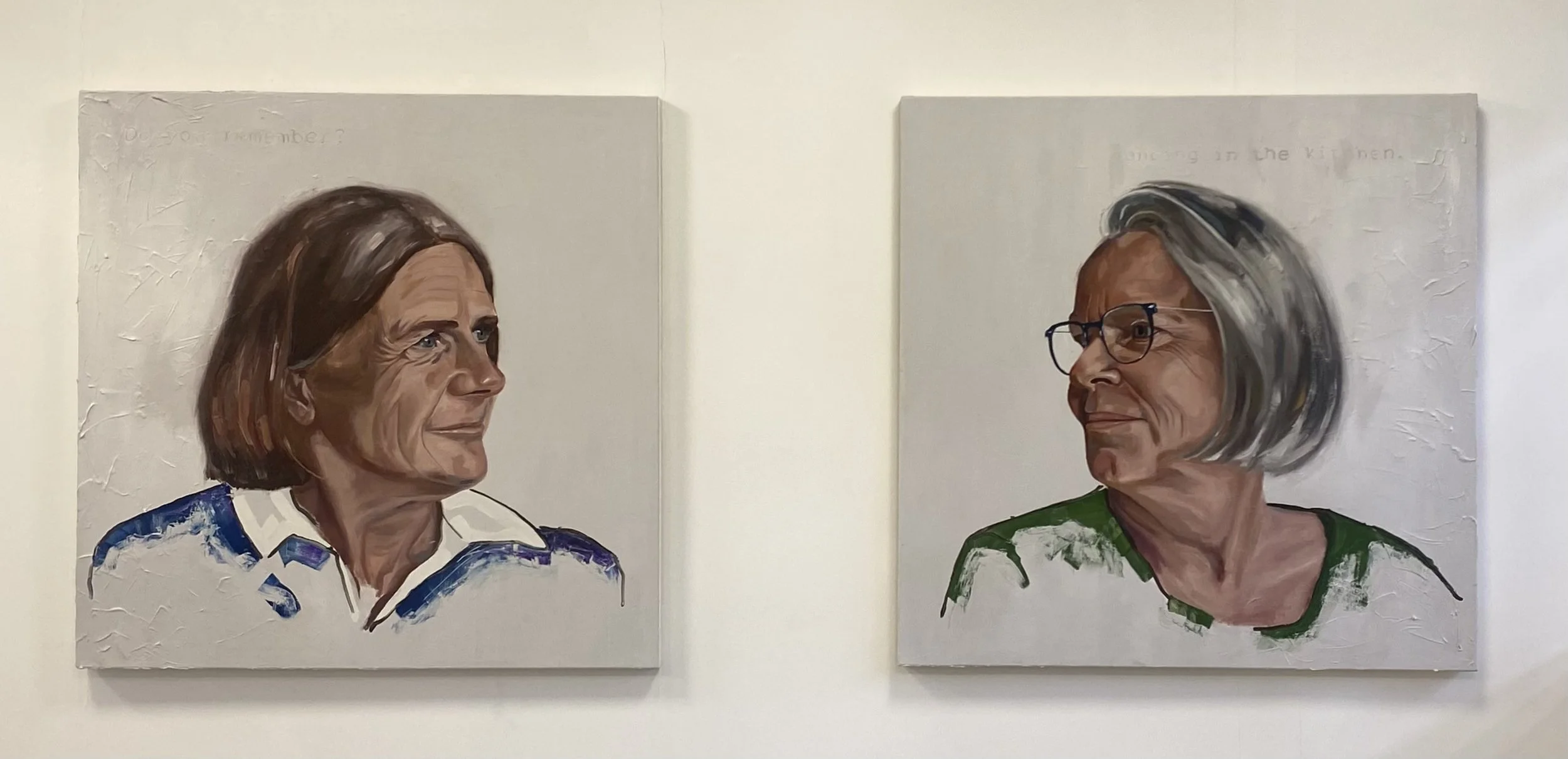 29 Years, 2025, Oil on canvas, 120 x 120 x 4 cm each. 