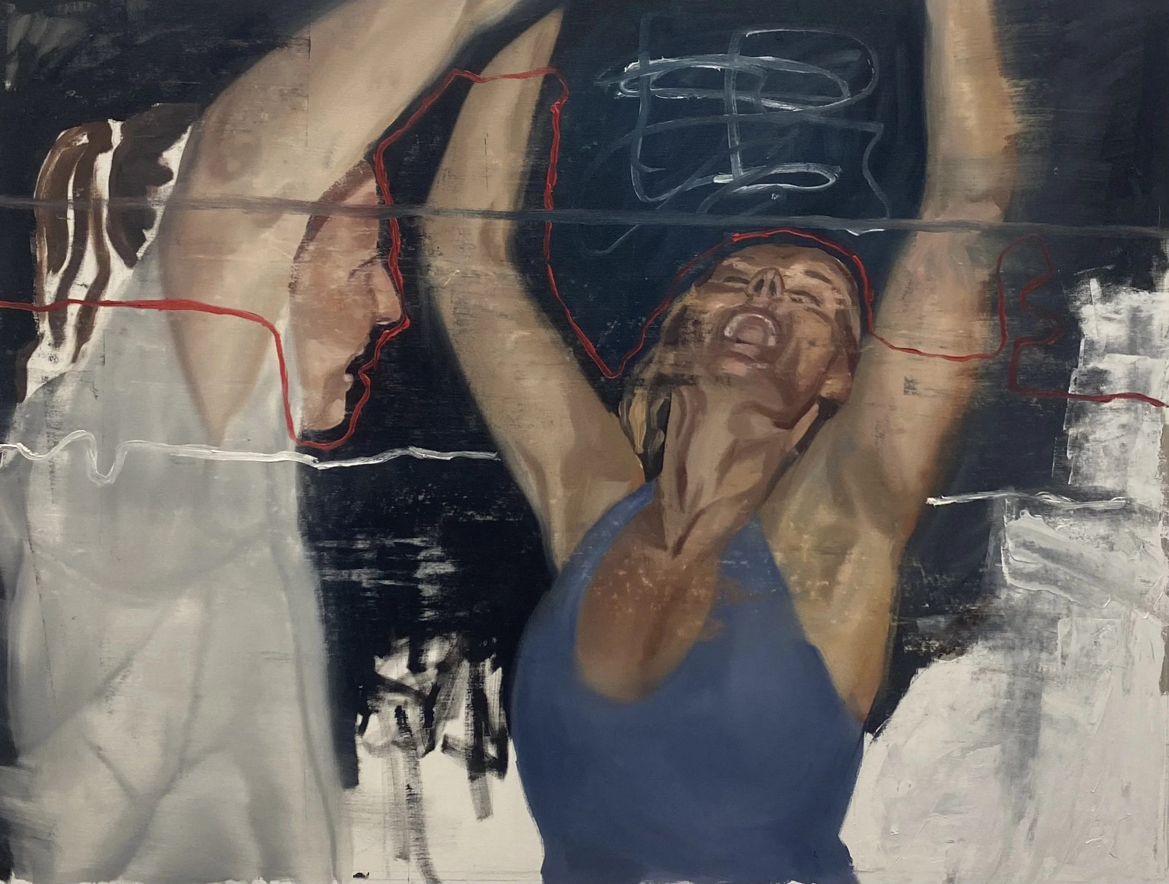 Dancing 2, 2025, Oil on canvas, 121 x 91 cm