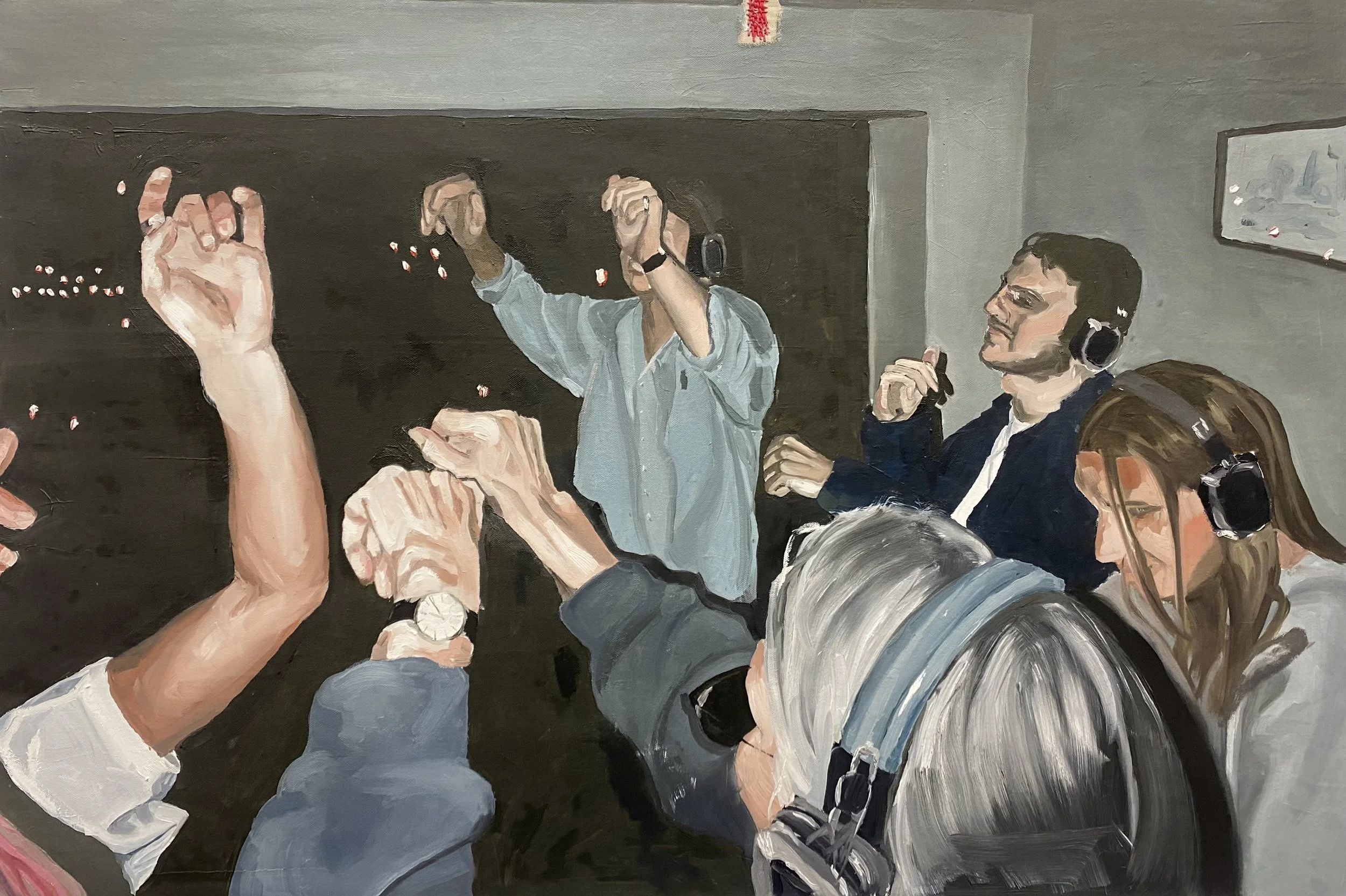 Dancing 1, 2024, Oil on canvas, 90 x 60 cm