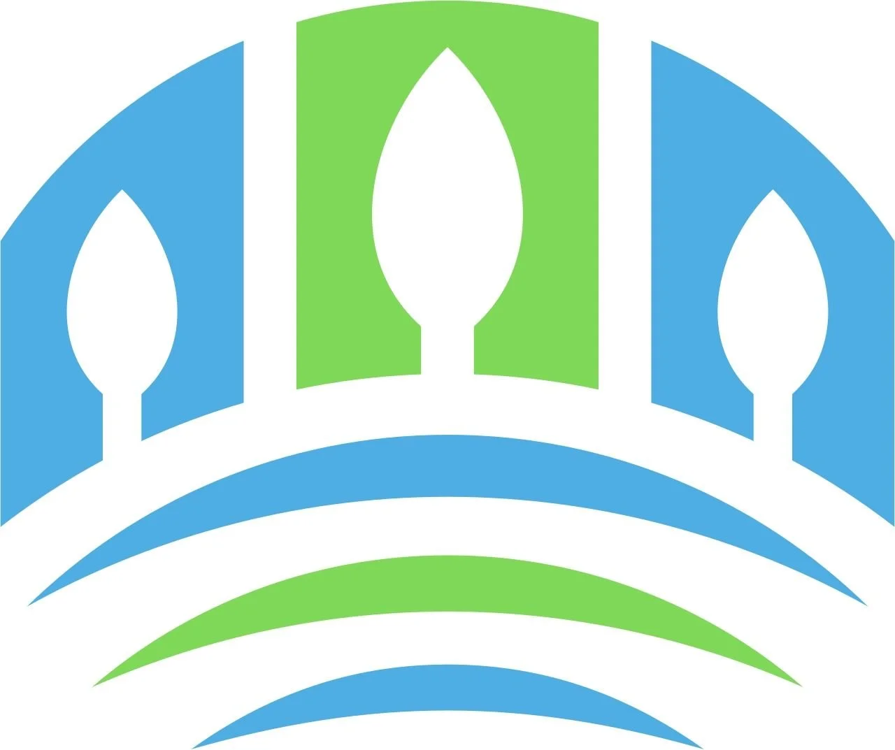 South West Natural Solutions (SWNS) Abstract logo featuring blue and green shapes resembling book pages or leaves.