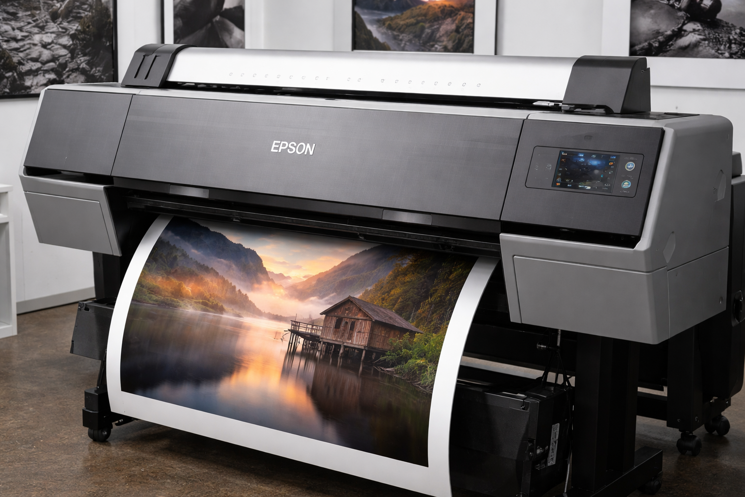 printing using an epson printer in the nikart studio gallery