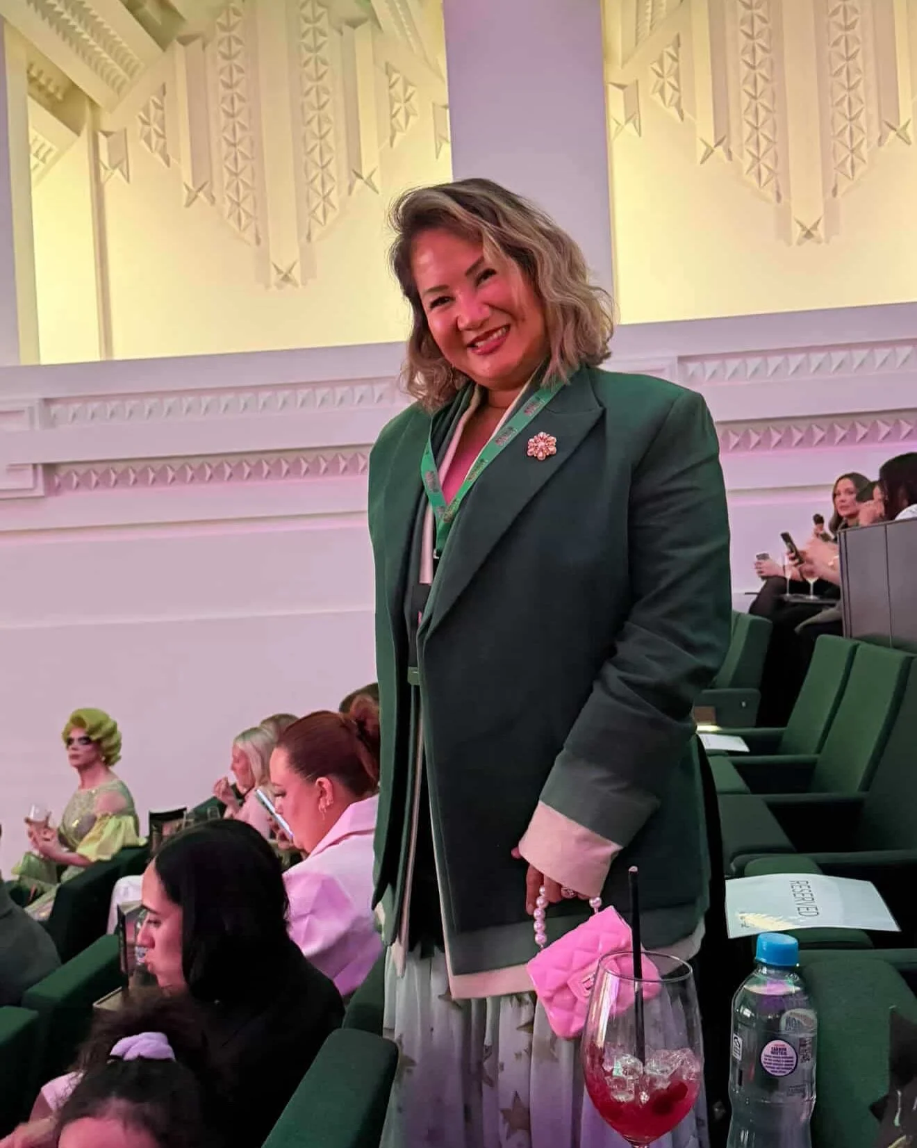The incredibly talented, kind and stunning @eva_tings at the Wicked premiere in Melbourne last night, wearing our Forest Royalty Blazer. 

It&rsquo;s always deeply moving when someone truly values the craft and history behind what we create. Only an 