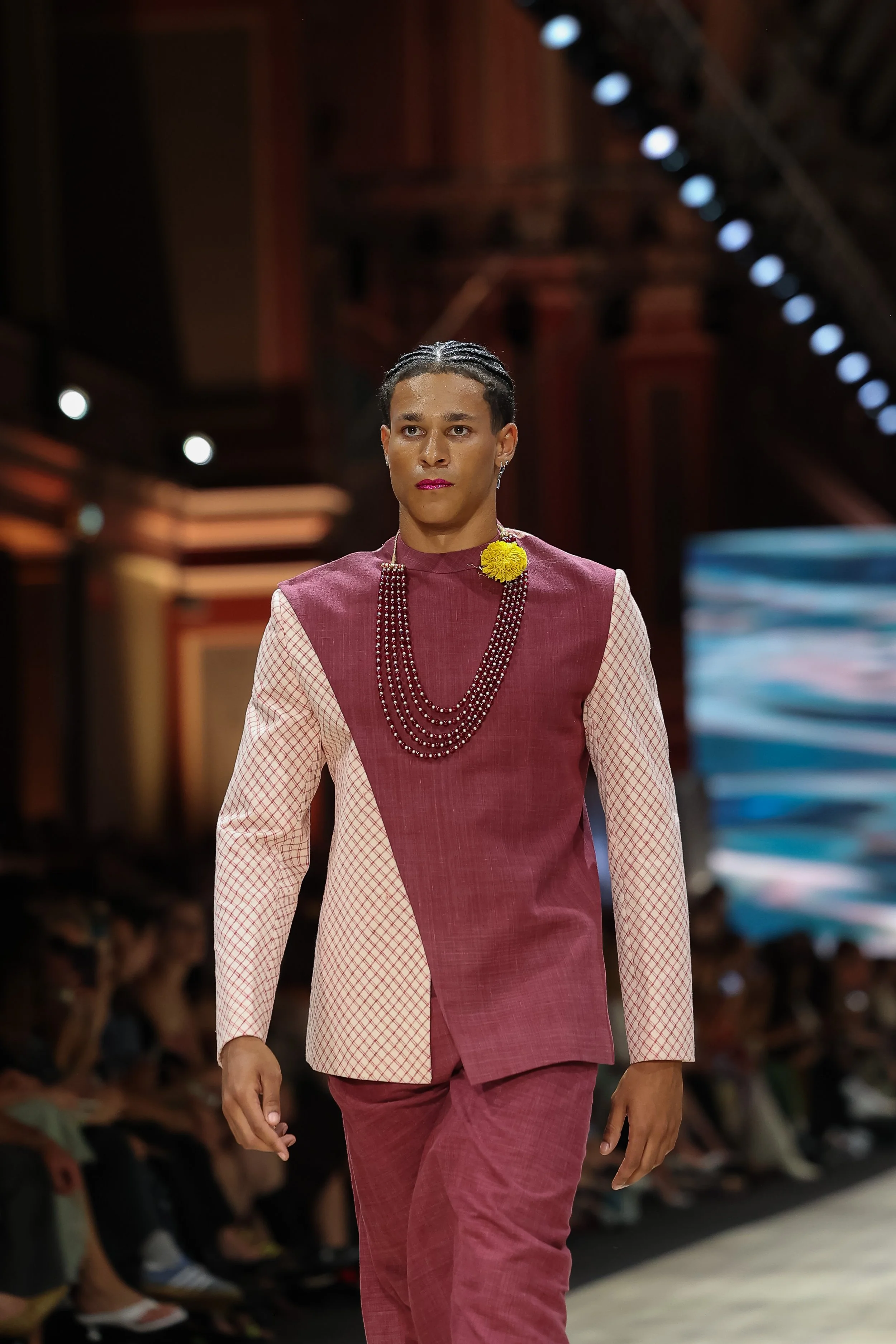 Military Checks Angrakha Blazer