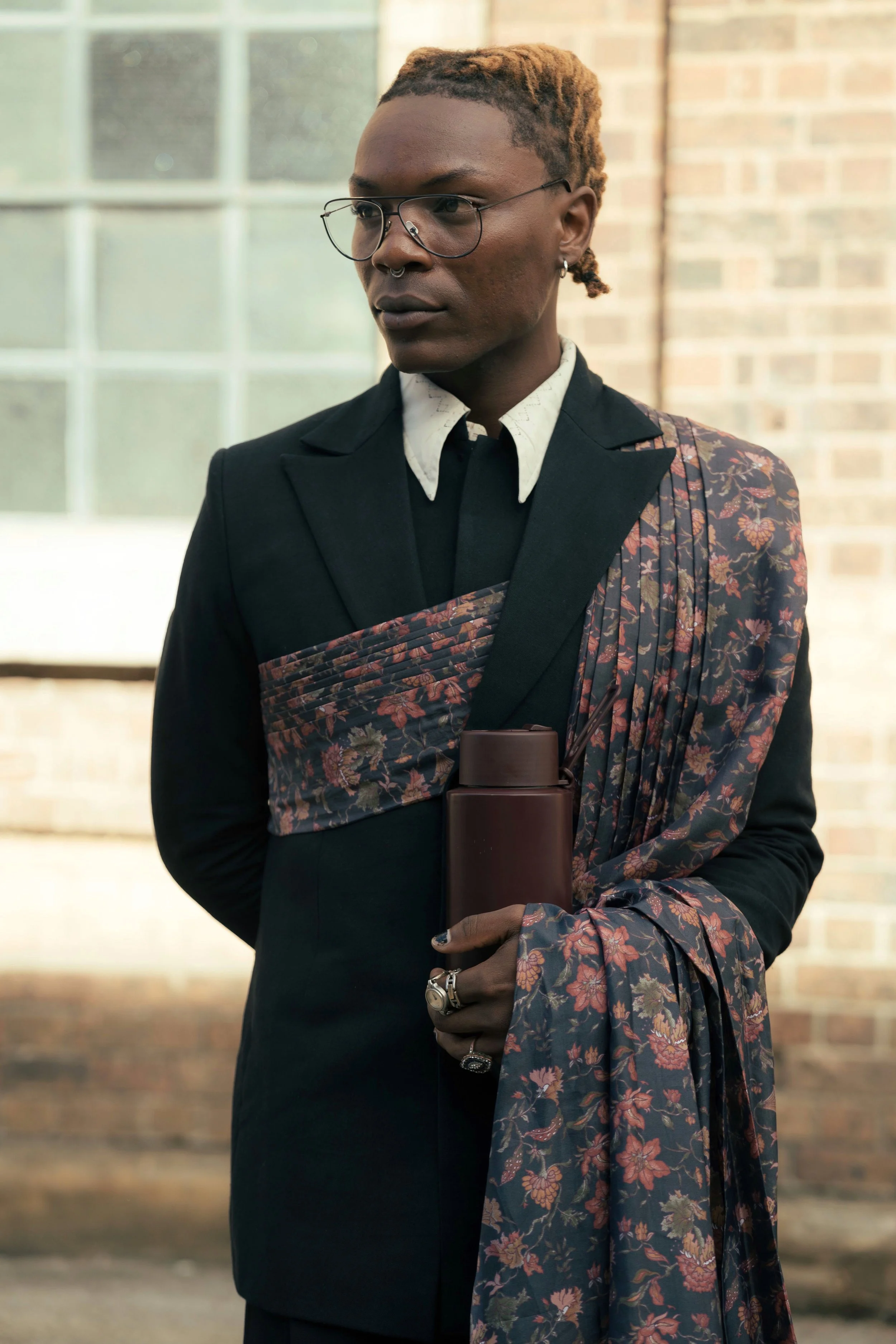 Moonlight Khadi Drape Blazer