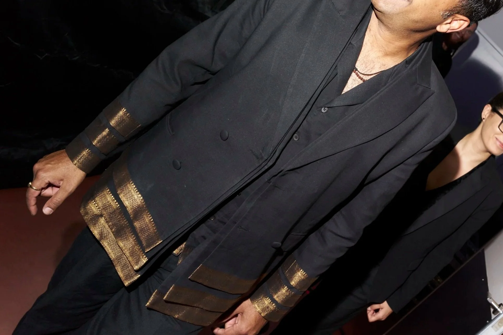 Multilayer Black Royalty Blazer