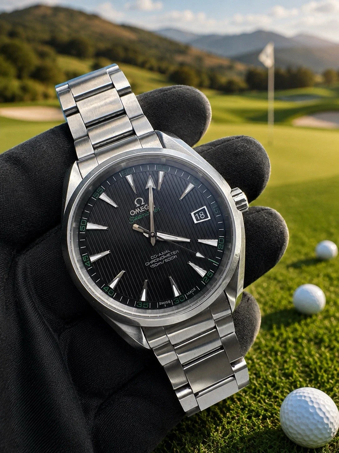 OMEGA Seamaster Aqua Terra Golf 231.10.42.21.01.001 Men's Watch, Full Set