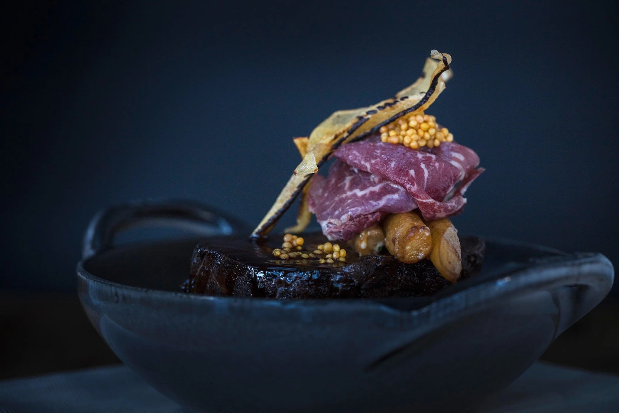 Remarkable angus steak cooked in a Michelin-Star kitchen.