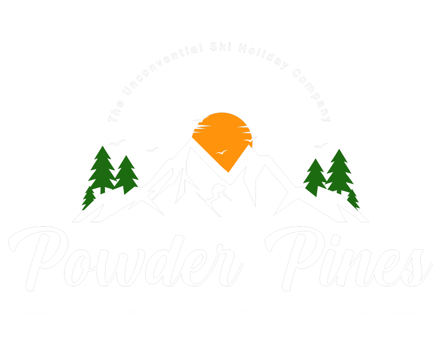 Powder Pines Travel Logo