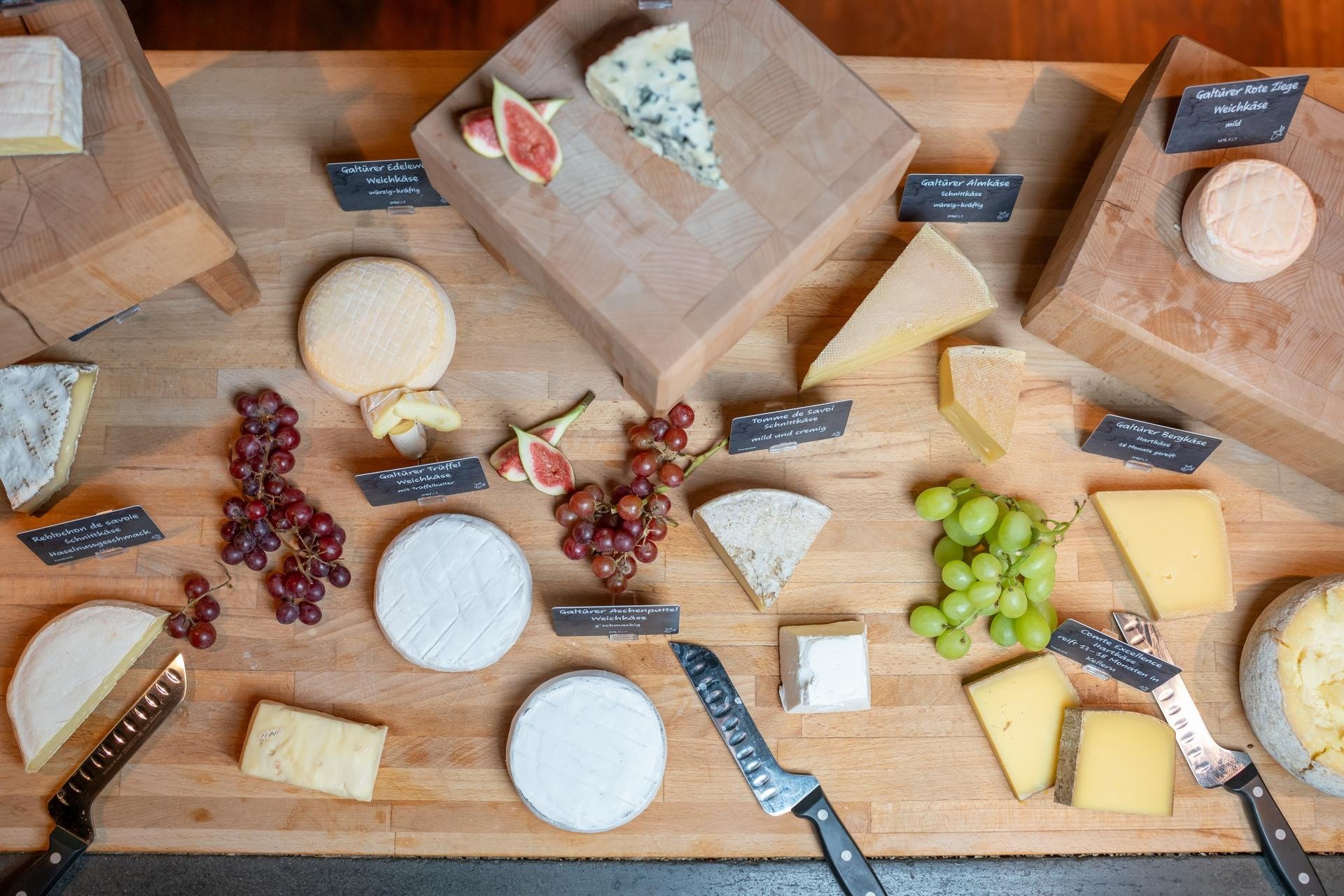 Cheese Board at the Hotel Madlein in Ischgl