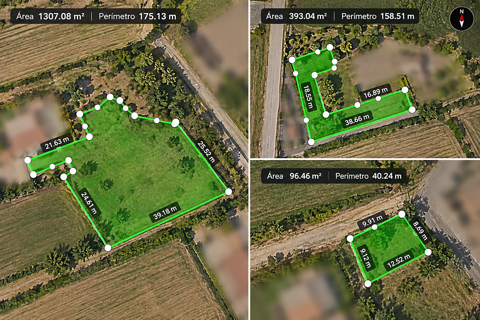 Mapa para robot cortacésped RTK
