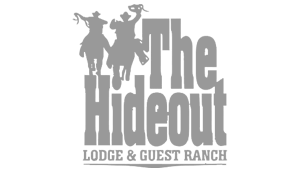 Text logo for The Hideout Loading & Guest Rally.