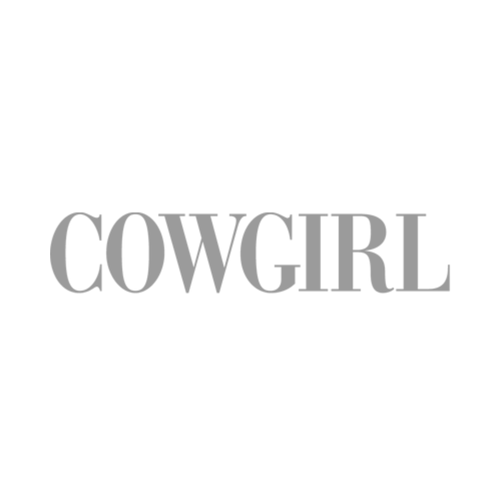 Text on black background that says 'Cowgirl' in gray font.