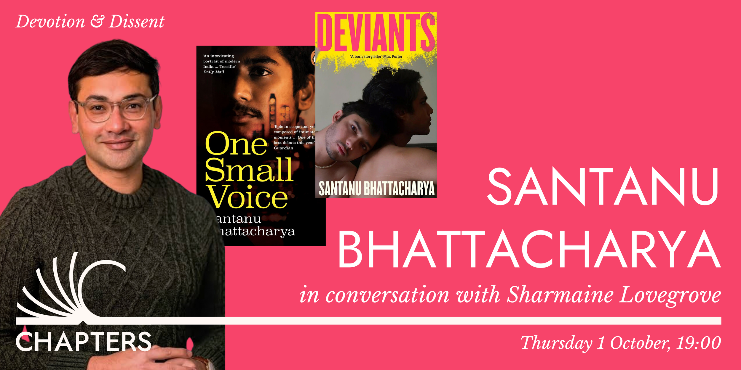 Santanu Bhattacharya in conversation with Sharmaine Lovegrove