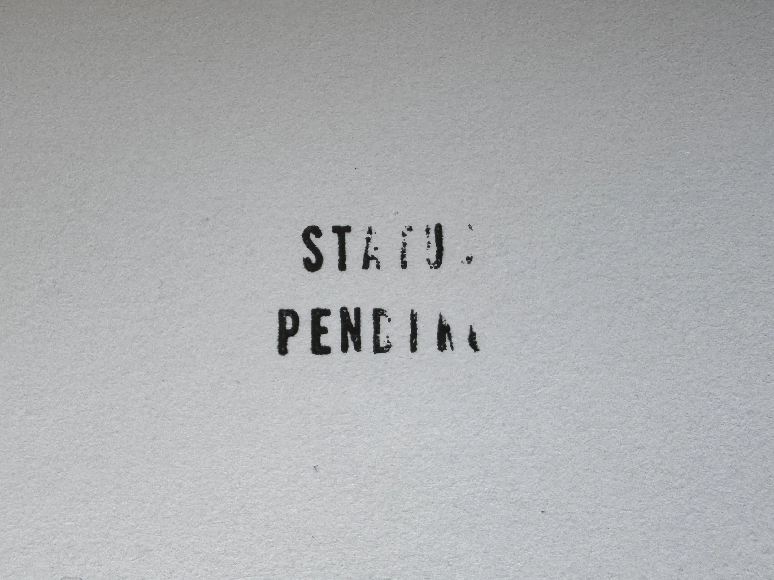 Status Pending