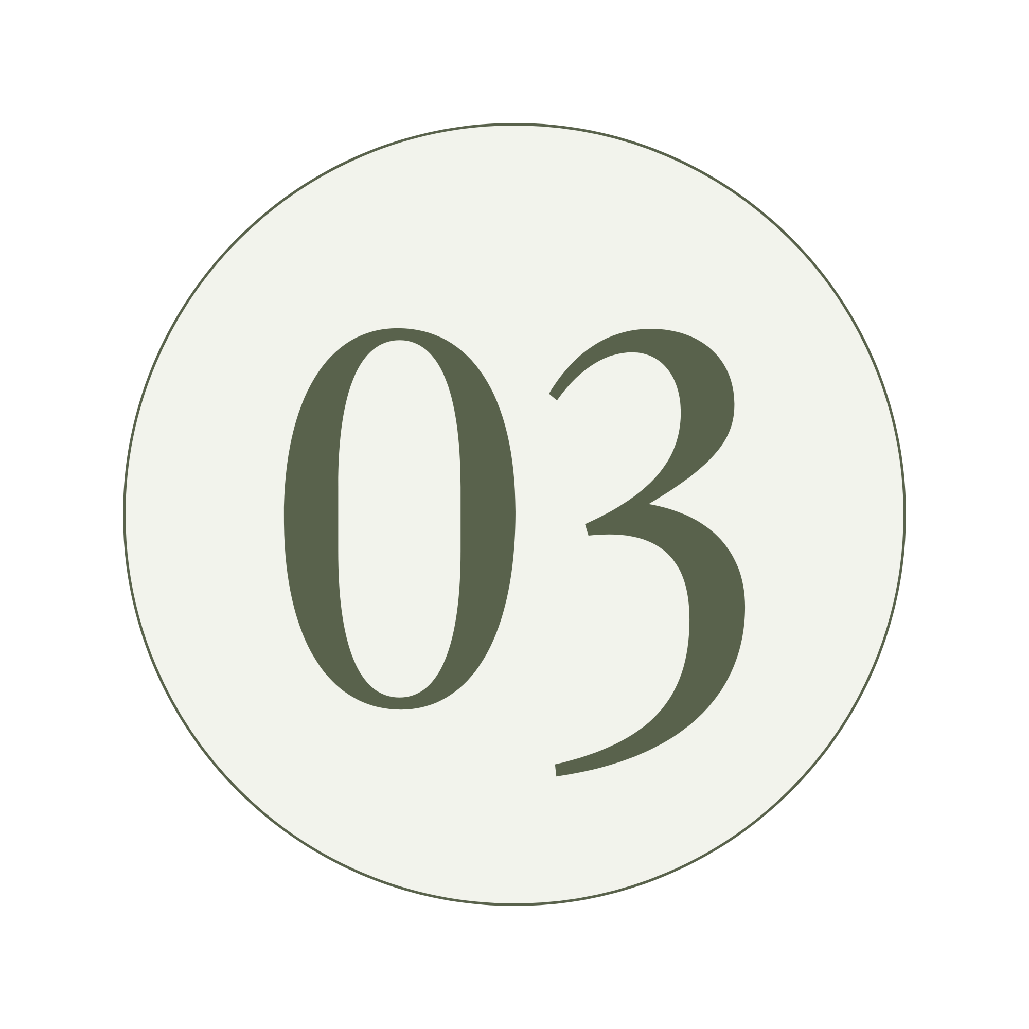 Close-up of a number 0 digit inside a circle on a white background.