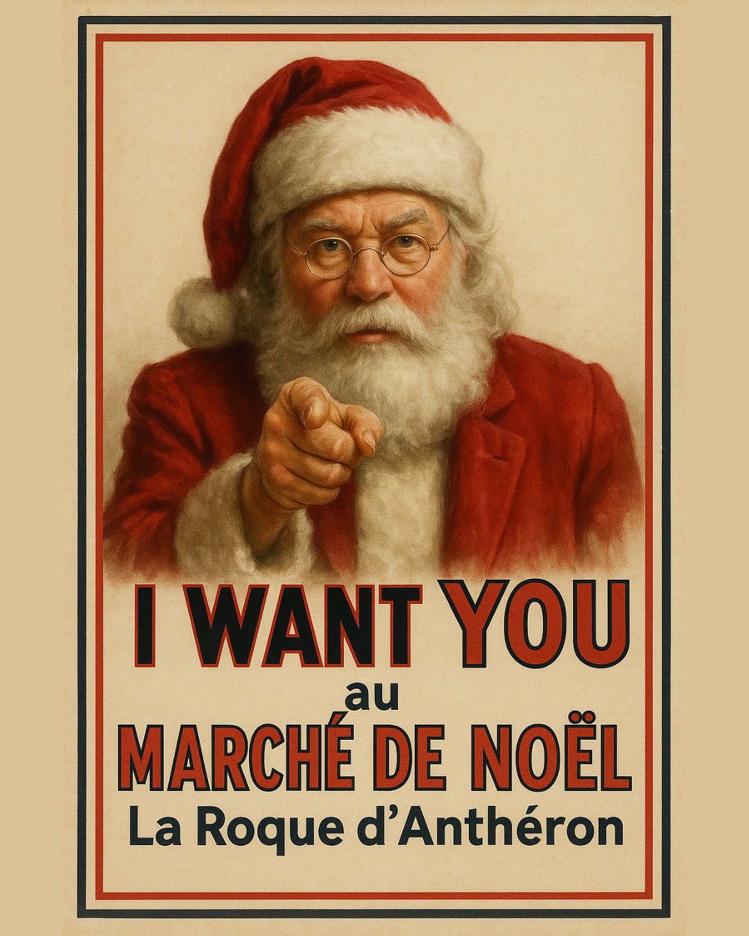 affiche du marché de noel