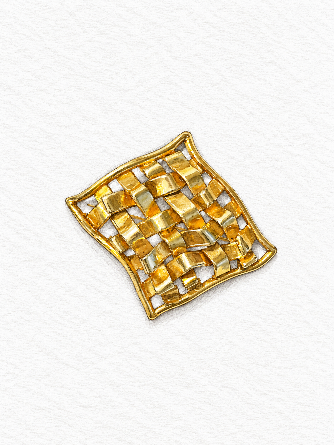 Gold Woven Mesh Brooch Illustration.png