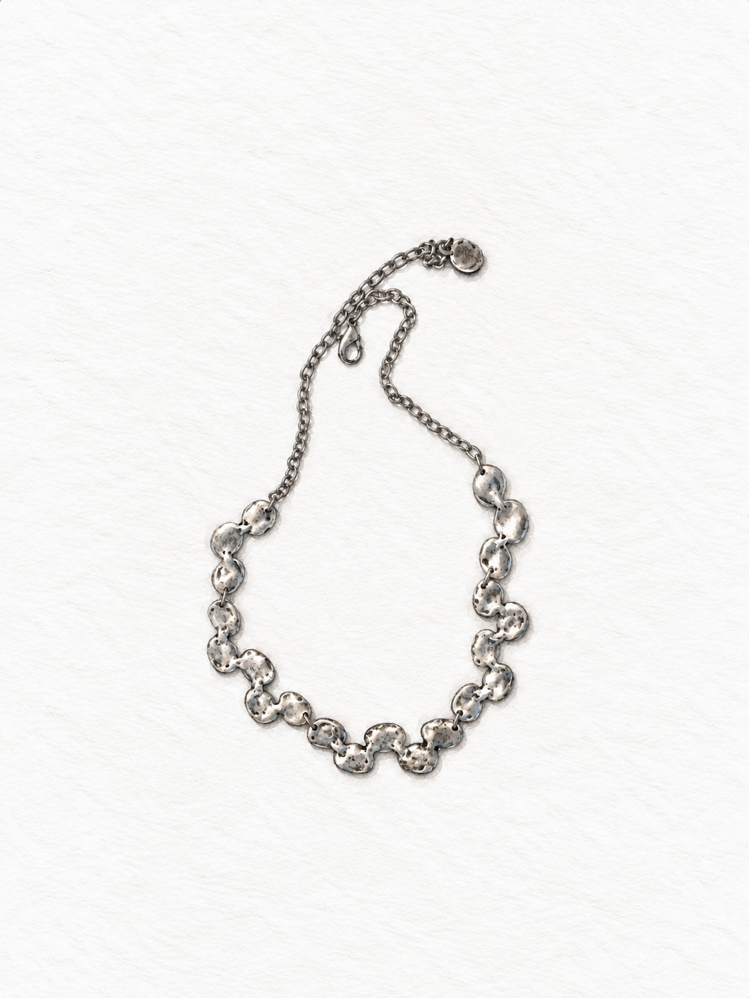 Hand-Drawn Silver Pebble Link Necklace(1).png
