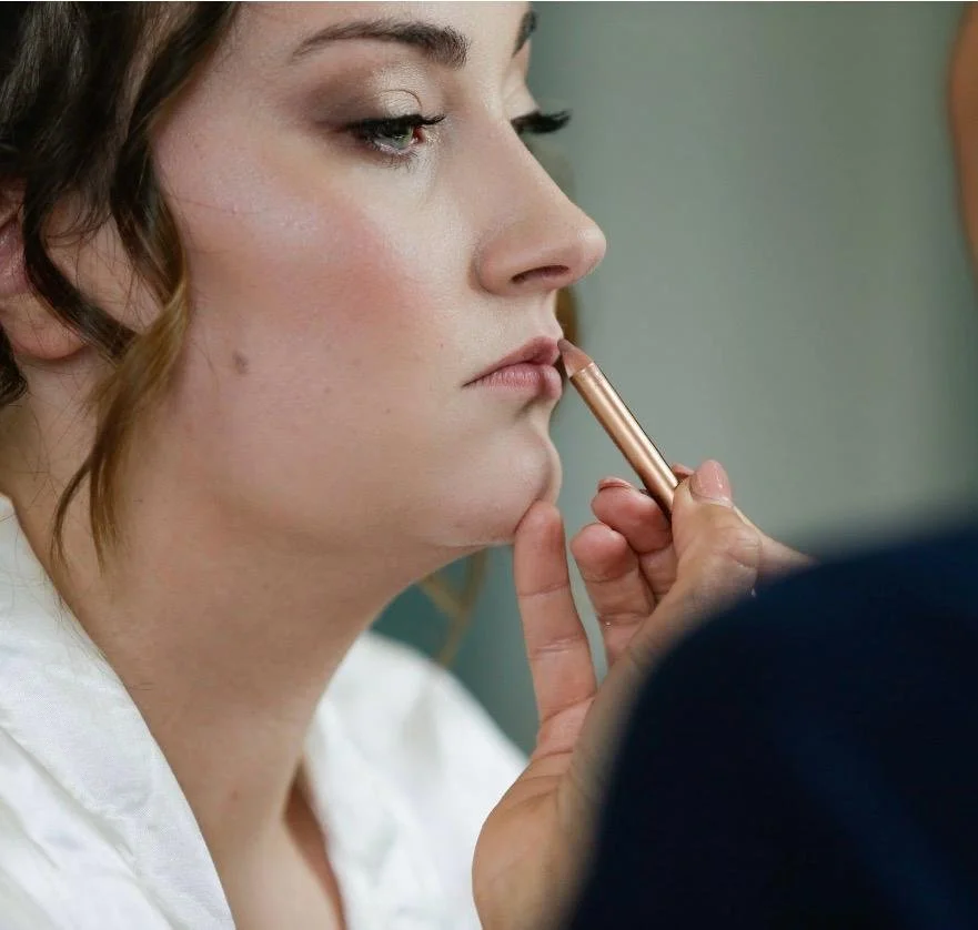  Another beautiful bride getting her stunning makeup applied by Kelly Marie