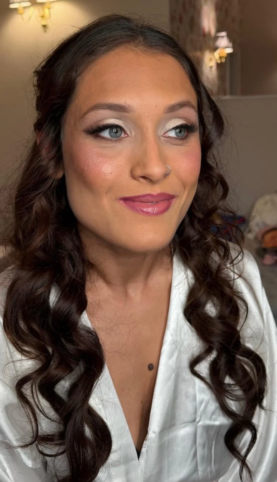 A closer look at this stunning makeup client